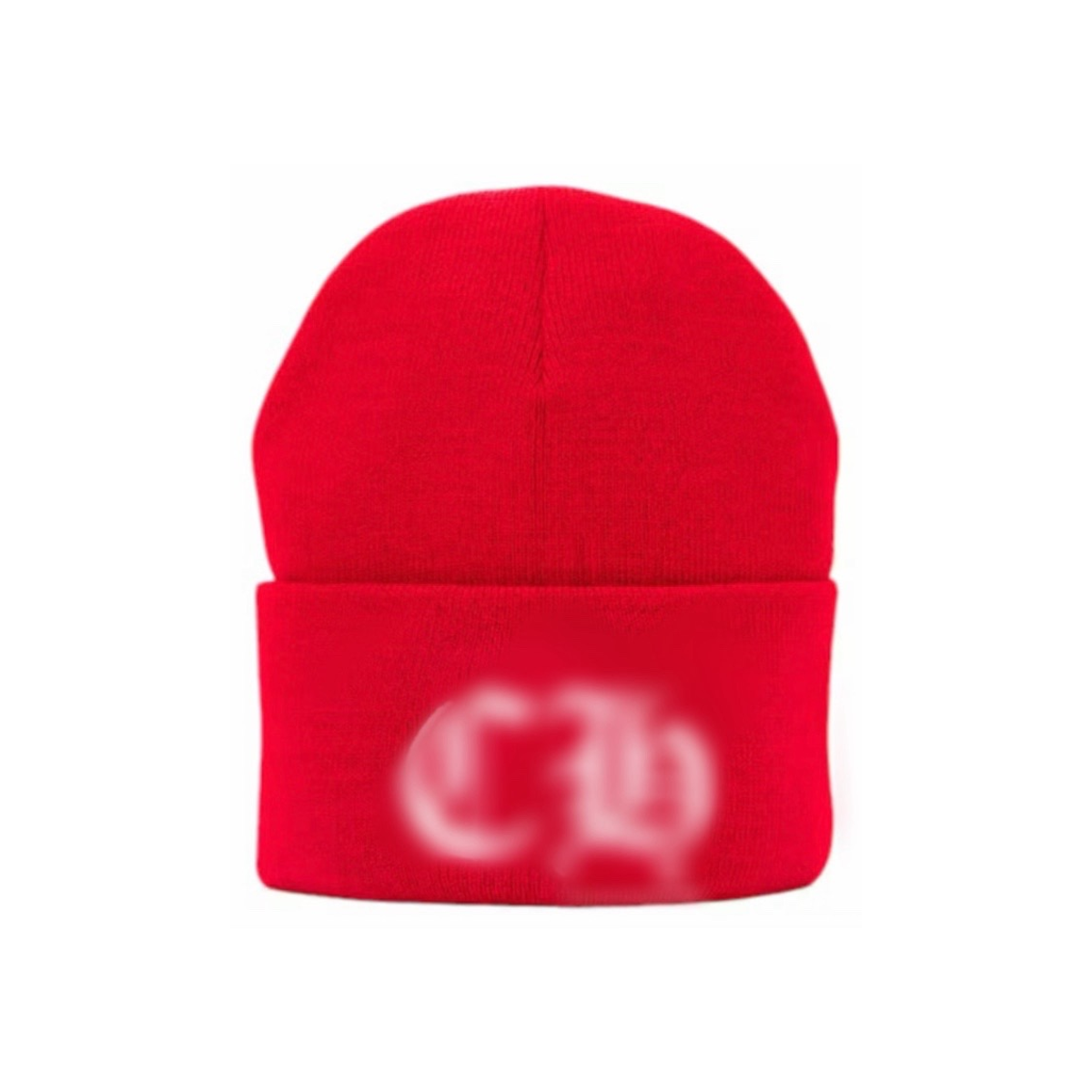 (CH) Red  Monogram Beanie